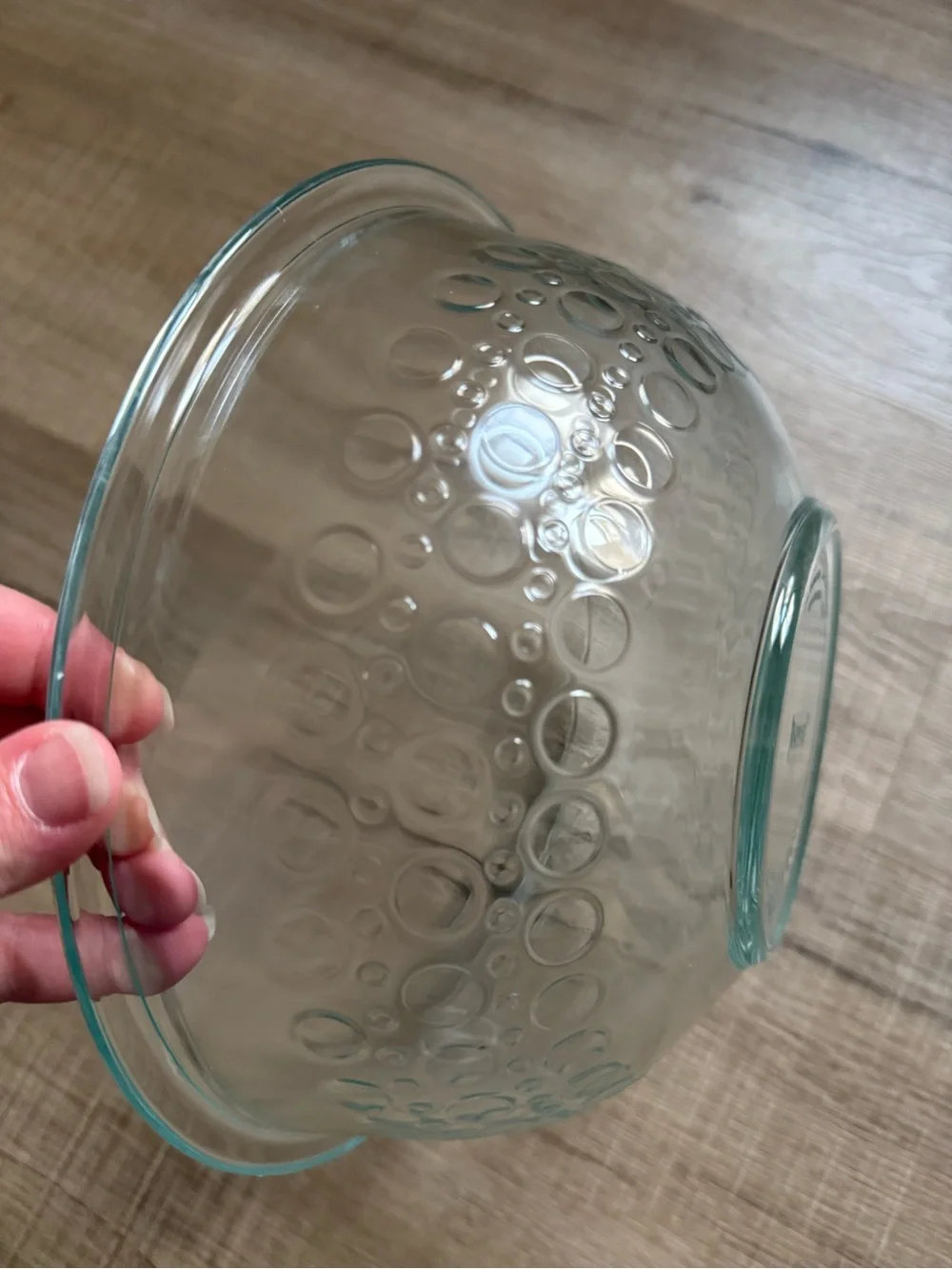 Vintage PYREX 325 Bubble Dot Test Pattern 2.5 Qt Mixing Bowl USA HTF